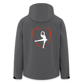 Eiskunstlauf Schlittschuhlauf Eis Figuren Tanz - Recycelte Männer Softshell-Jacke von Stanley/Stella - Anthrazit - Hinten - AI Model Male 185 light (185cm)