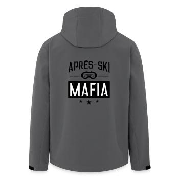 Apres Ski Mafia Spruch - Recycelte Männer Softshell-Jacke von Stanley/Stella - Anthrazit - Hinten - AI Model Male 185 light (185cm)