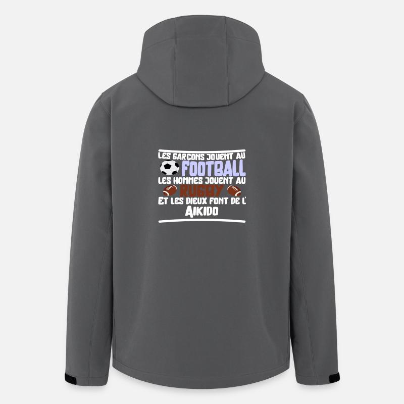 Les dieux Aikido cadeau - Veste softshell homme en polyester recyclé Stanley/Stella - charbon