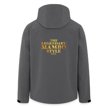 The Legendary Mambo Style NYC - Salsa Dance Shirt - Recycelte Männer Softshell-Jacke von Stanley/Stella - Anthrazit - Hinten - AI Model Male 185 light (185cm)