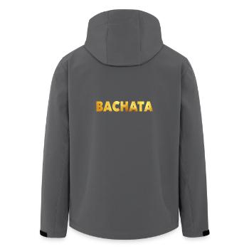 Bachata GOLD - Bachata Dance Shirt - Recycelte Männer Softshell-Jacke von Stanley/Stella - Anthrazit - Hinten - AI Model Male 185 light (185cm)