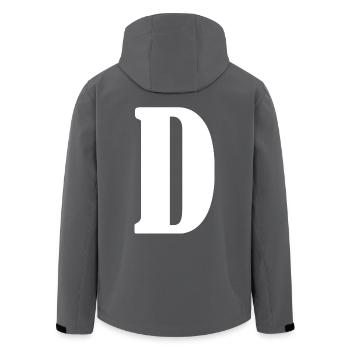 D - Recycelte Männer Softshell-Jacke von Stanley/Stella - Anthrazit - Hinten - AI Model Male 185 light (185cm)