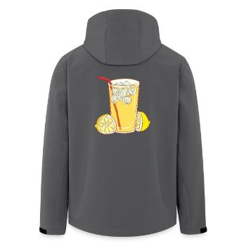 saft juice cocktails lemonade drinks limonade41 - Recycelte Männer Softshell-Jacke von Stanley/Stella - Anthrazit - Hinten - AI Model Male 185 light (185cm)