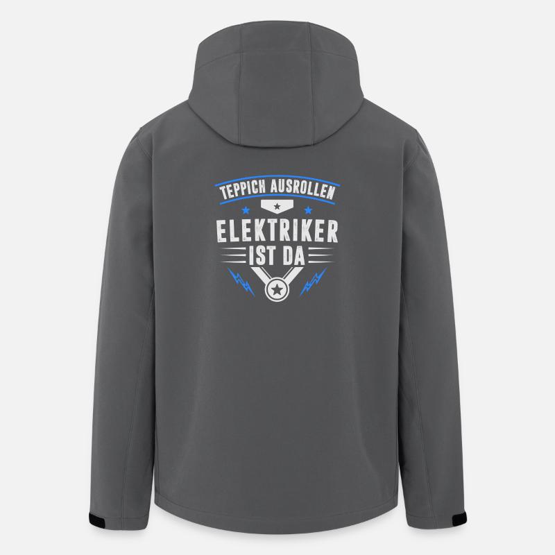 ELEKTRIKER HANDWERK - Recycelte Männer Softshell-Jacke von Stanley/Stella - Anthrazit