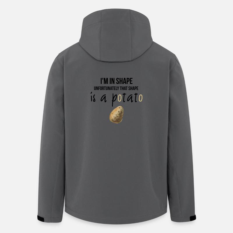 Je suis en forme - Veste softshell homme en polyester recyclé Stanley/Stella - charbon