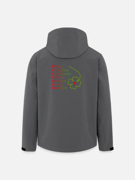Pfleger - Recycelte Männer Softshell-Jacke von Stanley/Stella - Anthrazit