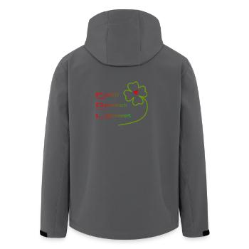 Pflegedienstleitung - Recycelte Männer Softshell-Jacke von Stanley/Stella - Anthrazit - Hinten - AI Model Male 185 light (185cm)