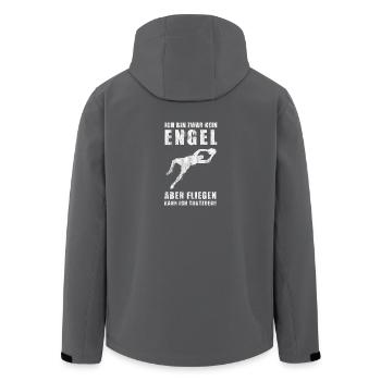 Torwart Torhüter Keeper Tormann Goalie Engel Flug - Recycelte Männer Softshell-Jacke von Stanley/Stella - Anthrazit - Hinten - AI Model Male 185 light (185cm)
