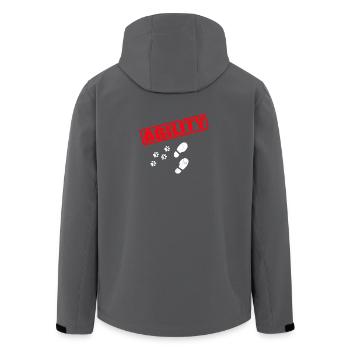 Agility Hund Hundesport Hundehalter Geschenk - Recycelte Männer Softshell-Jacke von Stanley/Stella - Anthrazit - Hinten - AI Model Male 185 light (185cm)
