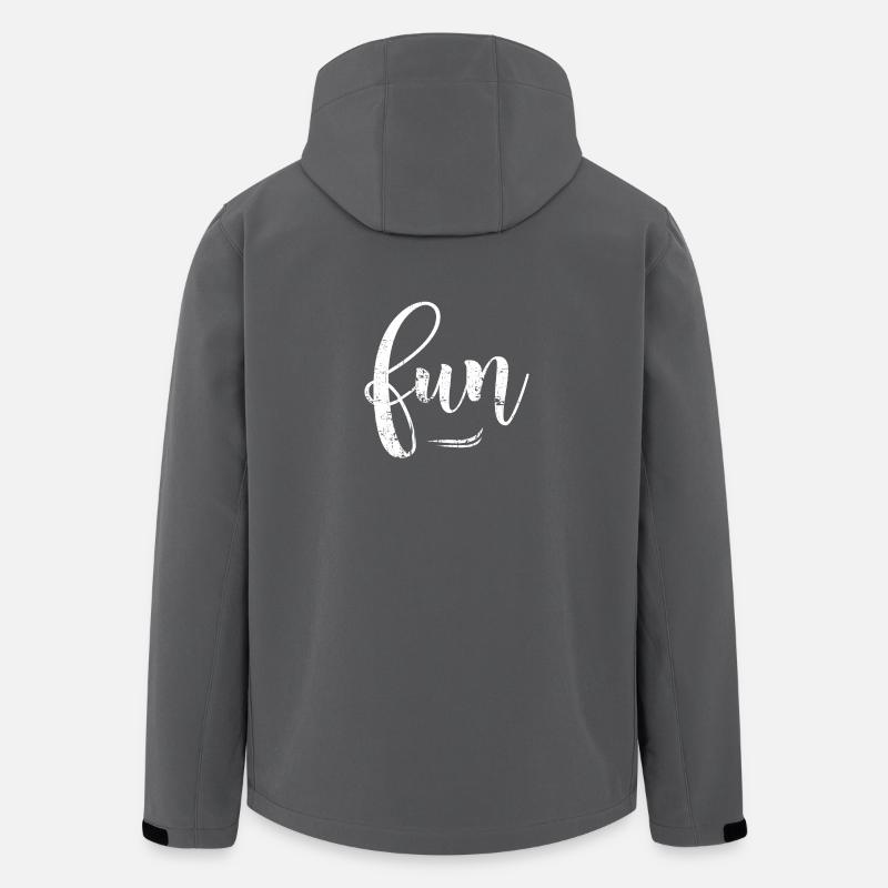 FUN - Veste softshell homme en polyester recyclé Stanley/Stella - charbon