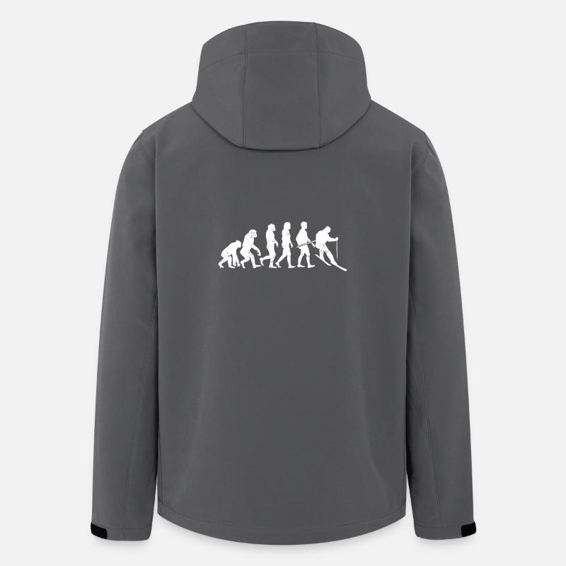 sport prendre de l'évolution d'hiver de ski, cadeau de sport - Veste softshell homme en polyester recyclé Stanley/Stella - charbon