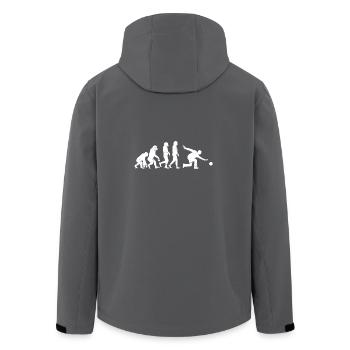 Bowling Evolution pin strike geschenk spare kugel - Recycelte Männer Softshell-Jacke von Stanley/Stella - Anthrazit - Hinten - AI Model Male 185 light (185cm)