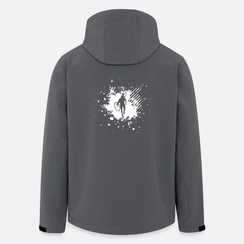 Cyclocross Schlamm Packung Radfahrer Geschenk Bike - Recycelte Männer Softshell-Jacke von Stanley/Stella - Anthrazit