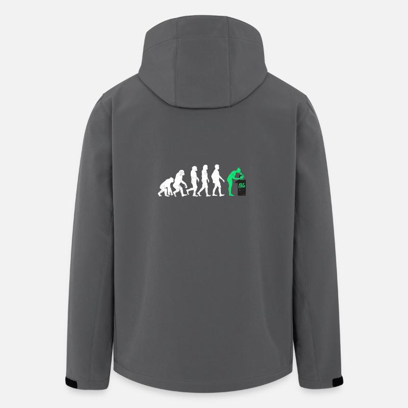 Biologe evolution geschenk beruf biologie mikro - Recycelte Männer Softshell-Jacke von Stanley/Stella - Anthrazit