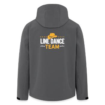 Line Dance Team Linedance Geschenk - Recycelte Männer Softshell-Jacke von Stanley/Stella - Anthrazit - Hinten - AI Model Male 185 light (185cm)