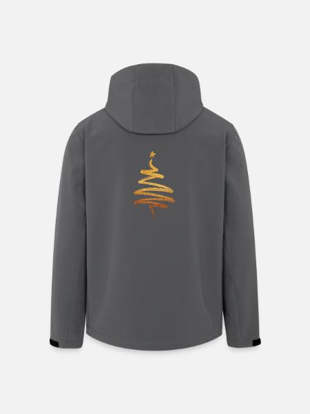 Weihnachtsbaum - Gold Geschenk Geschenkidee - Recycelte Männer Softshell-Jacke von Stanley/Stella - Anthrazit