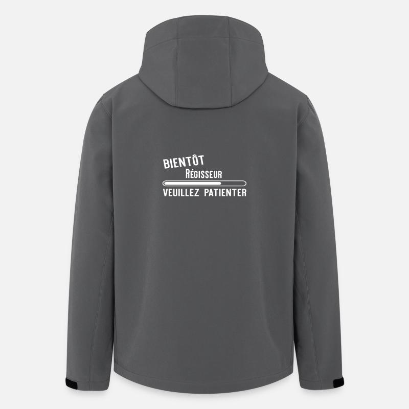 Bientôt Régisseur cadeau noël - Veste softshell homme en polyester recyclé Stanley/Stella - charbon