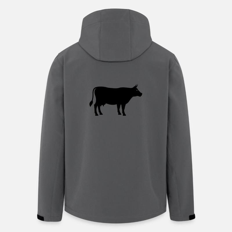 cow - Men’s Recycled Softshell Jacket Discoverer by Stanley/Stella - anthracite