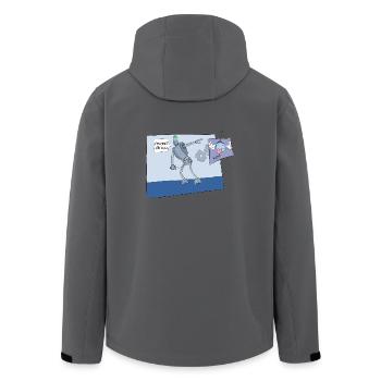 Dumme Roboter - Recycelte Männer Softshell-Jacke von Stanley/Stella - Anthrazit - Hinten - AI Model Male 185 light (185cm)