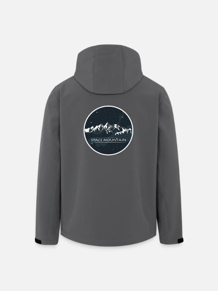 Space Mountain Wandern Berg Geschenk - Recycelte Männer Softshell-Jacke von Stanley/Stella - Anthrazit