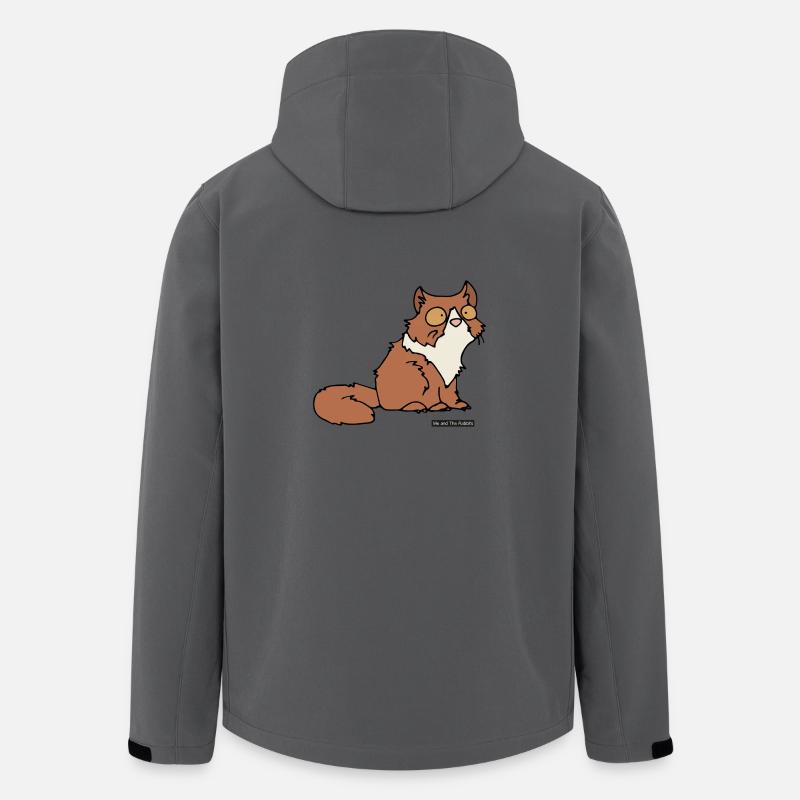 Cat - Persisch - Recycelte Männer Softshell-Jacke von Stanley/Stella - Anthrazit