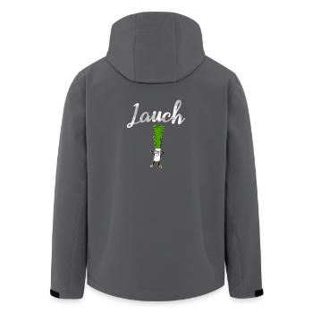 Lauch lustiges Geschenk für deinen Kumpel - Recycelte Männer Softshell-Jacke von Stanley/Stella - Anthrazit - Hinten - AI Model Male 185 light (185cm)