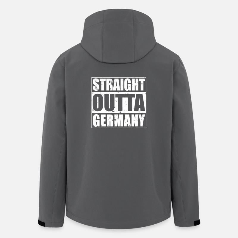 Shop Straight Outta Germany Design - Recycelte Männer Softshell-Jacke von Stanley/Stella - Anthrazit