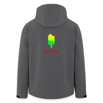 Beiss mir kein gelbes Eis - Recycelte Männer Softshell-Jacke von Stanley/Stella - Anthrazit - Hinten - AI Model Male 185 light (185cm)