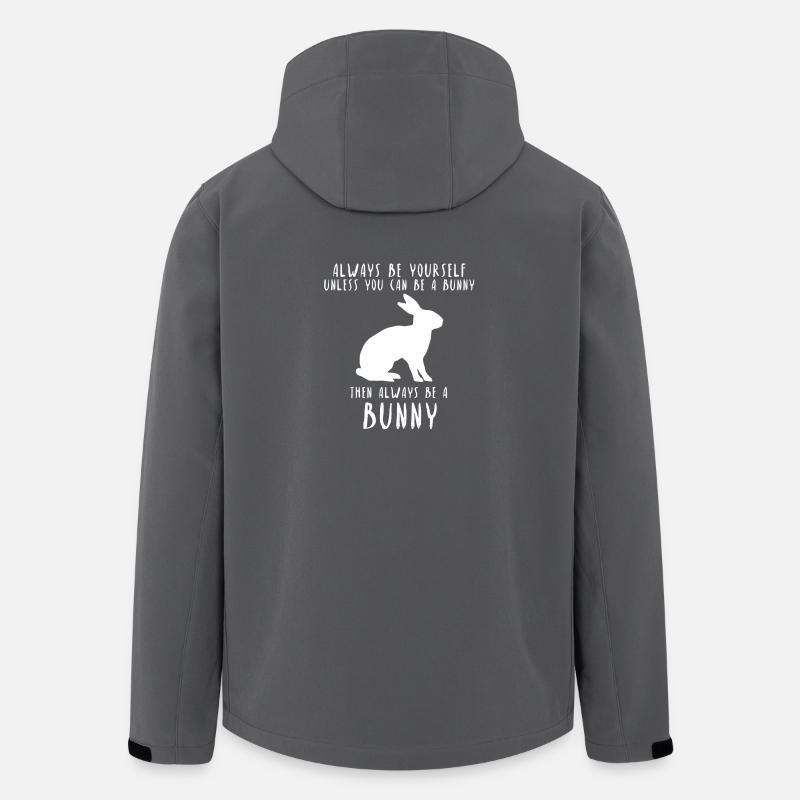 Always Be A Bunny Rabbit Bunny Gift Idea - Men’s Recycled Softshell Jacket by Stanley/Stella - anthracite