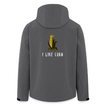 I like Corn Mais Maiskolben Geschenk Idee Vegan - Recycelte Männer Softshell-Jacke von Stanley/Stella - Anthrazit - Hinten - AI Model Male 185 light (185cm)