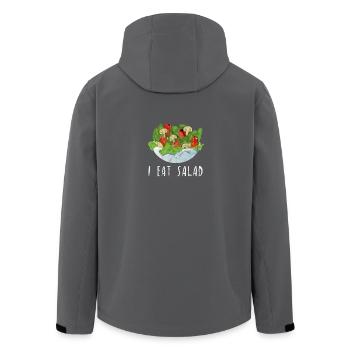 Salat Essen Gemüse Vegan Hobbykoch Geschenk Idee - Recycelte Männer Softshell-Jacke von Stanley/Stella - Anthrazit - Hinten - AI Model Male 185 light (185cm)