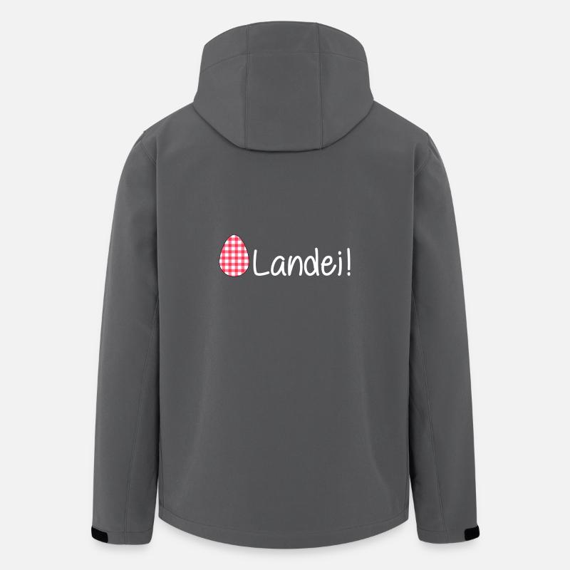 landei (white) - Recycelte Männer Softshell-Jacke von Stanley/Stella - Anthrazit