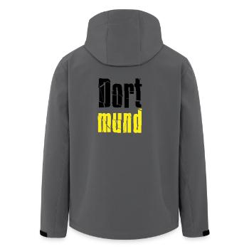 Dortmund - Recycelte Männer Softshell-Jacke von Stanley/Stella - Anthrazit - Hinten - AI Model Male 185 light (185cm)