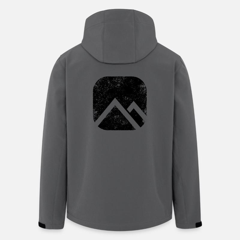 SHAPES FORMEN GRUNGE - Recycelte Männer Softshell-Jacke von Stanley/Stella - Anthrazit
