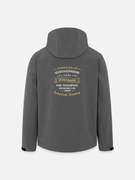 ich bin Elektriker - Recycelte Männer Softshell-Jacke von Stanley/Stella - Anthrazit