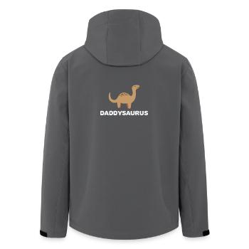 Daddysaurus Funny Dinosaur Daddy Gift - Recycelte Männer Softshell-Jacke von Stanley/Stella - Anthrazit - Hinten - AI Model Male 185 light (185cm)