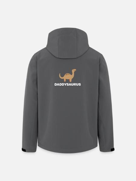 Daddysaurus Funny Dinosaur Daddy Gift - Recycelte Männer Softshell-Jacke von Stanley/Stella - Anthrazit