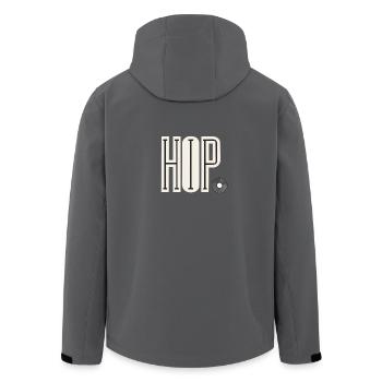 hip hop - Recycelte Männer Softshell-Jacke von Stanley/Stella - Anthrazit - Hinten - AI Model Male 185 light (185cm)