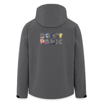 Galaxy Planets Don't Panic Gift - Recycelte Männer Softshell-Jacke von Stanley/Stella - Anthrazit - Hinten - AI Model Male 185 light (185cm)