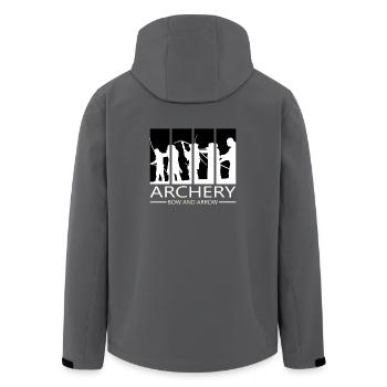 Bogenschießen Bogensport Bogen Armbrust Geschenk - Recycelte Männer Softshell-Jacke von Stanley/Stella - Anthrazit - Hinten - AI Model Male 185 light (185cm)