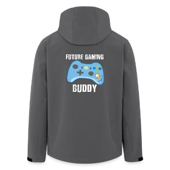 Cute Future Gaming Buddy Baby Gamer Parents - Recycelte Männer Softshell-Jacke von Stanley/Stella - Anthrazit - Hinten - AI Model Male 185 light (185cm)