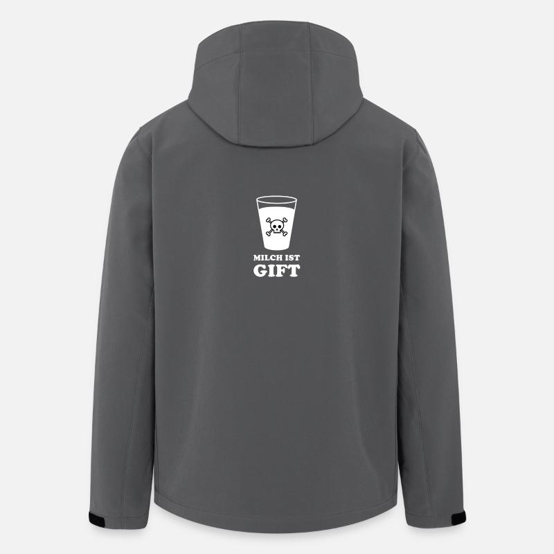 Milch ist Gift - Recycelte Männer Softshell-Jacke von Stanley/Stella - Anthrazit