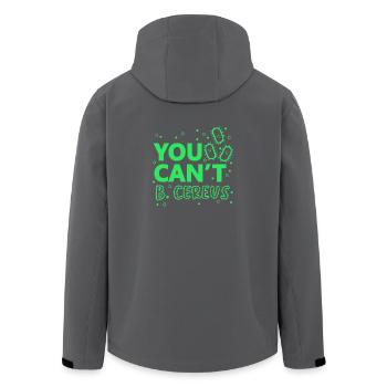 You Cannot B. Cereus Lustiges Biologie Science Tee - Recycelte Männer Softshell-Jacke von Stanley/Stella - Anthrazit - Hinten - AI Model Male 185 light (185cm)