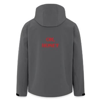 OH HONEY - Recycelte Männer Softshell-Jacke von Stanley/Stella - Anthrazit - Hinten - AI Model Male 185 light (185cm)