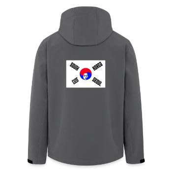 South Korea Got Seoul - Recycelte Männer Softshell-Jacke von Stanley/Stella - Anthrazit - Hinten - AI Model Male 185 light (185cm)