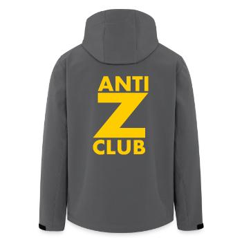 Anti z club - Recycelte Männer Softshell-Jacke von Stanley/Stella - Anthrazit - Hinten - AI Model Male 185 light (185cm)
