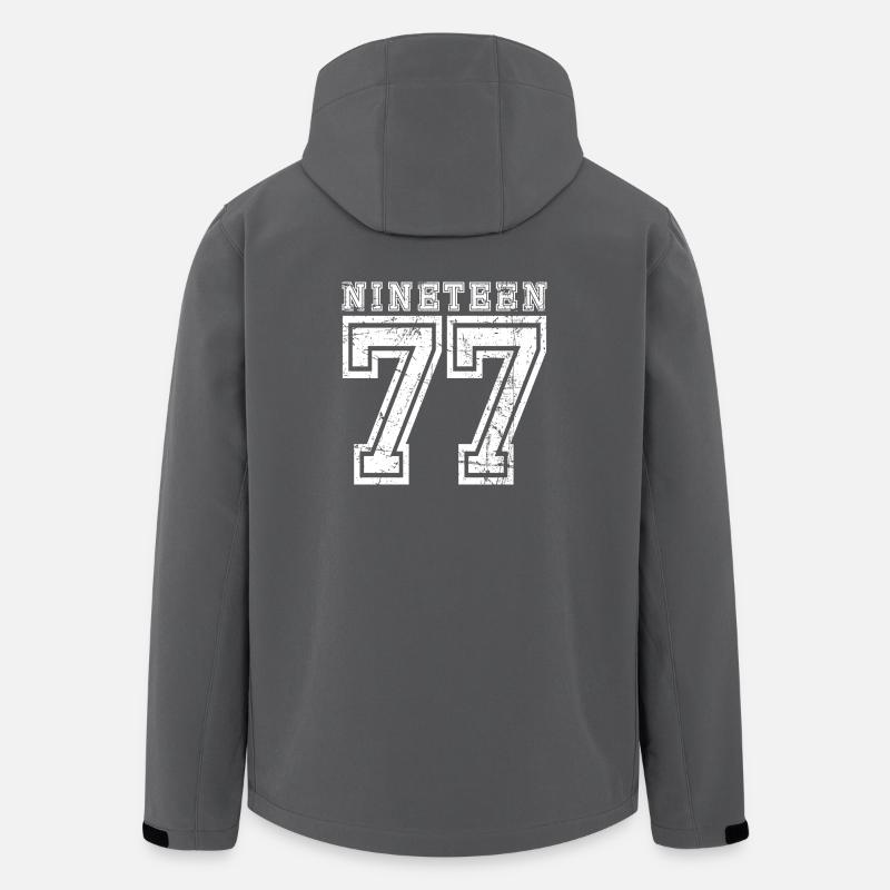 NINETEEN 1977 - Men’s Recycled Softshell Jacket by Stanley/Stella - anthracite