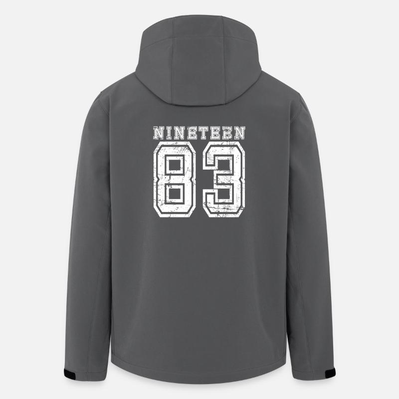 1983 NINETEEN - Veste softshell homme en polyester recyclé Stanley/Stella - charbon