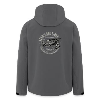 Aeroplane Rides - Recycelte Männer Softshell-Jacke von Stanley/Stella - Anthrazit - Hinten - AI Model Male 185 light (185cm)