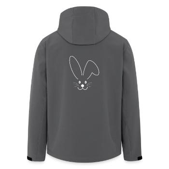 Hase Ostern Osterhase Geschenk Hasen Hasenohren - Recycelte Männer Softshell-Jacke von Stanley/Stella - Anthrazit - Hinten - AI Model Male 185 light (185cm)
